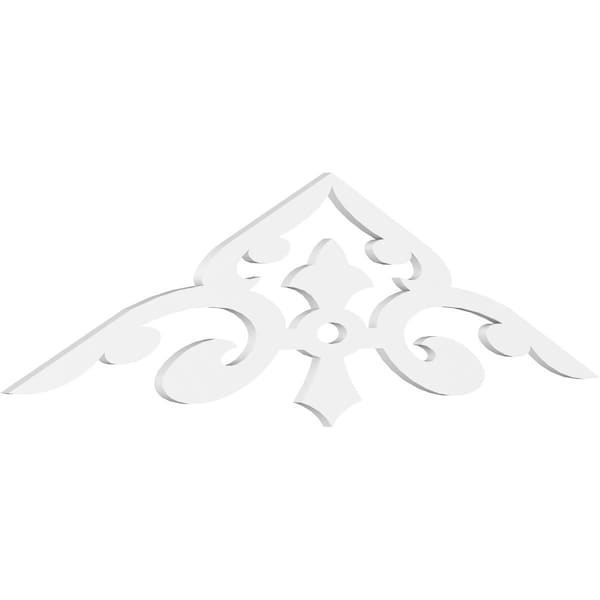 Ekena Millwork Pitch Whitman Architectural Grade PVC Gable Pediment, 72"W x 18"H x 1"P (6/12) GPP072X018X100WHI - main